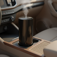 Diffuseur d'huiles essentielles sans eau, écologique, à deux fluides, contrôlé par application, sur batterie, en aluminium, silencieux, portable, 15 dB, avec minuterie, 20 ml, pour voiture et hôtel