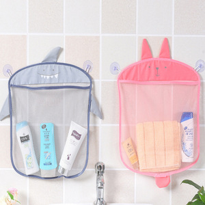 Bolsa de malla para guardar juguetes de baño para niños, impermeable y con drenaje, diseño de pato de dibujos animados, con ventosa. - Product Image 4