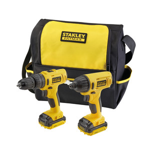 Stanley®FMCK062SS2 FATMAX,®Kit de destornillador inalámbrico y destornillador de impacto de iones de litio de 10,8 V grado industrial FMC021S2 y FMC041S2 - Product Image 1