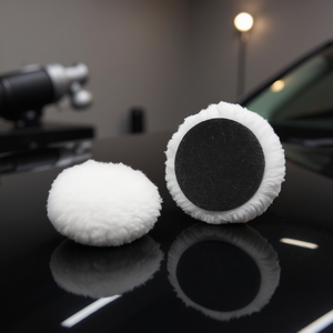 Discos de pulido de lana con velcro para detallado automotriz de 120 mm - Product Image 3