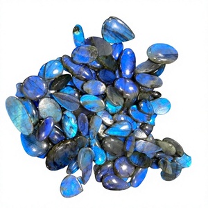 FAIJAN GEMS Pierre précieuse naturelle de labradorite, cabochon poli, formes variées, toutes tailles, pour bijoux en cristal, Rajasthan Third - Product Image 1