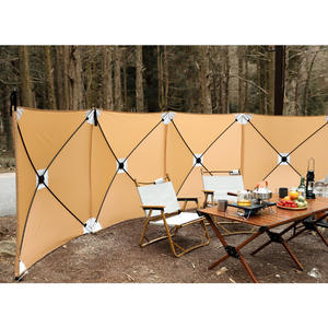 Paravent de camping pliable extra large pour barbecue et abri solaire, coupe-vent portable pour activités de plein air - Product Image 4