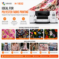 Imprimante textile numérique HEASY H-1832 grand format 1,8 m à bande transporteuse, à encre dispersée éco-responsable haute température, pour impression directe sur tissu et signalétique souple