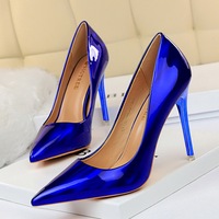Chaussures à talons hauts de haute qualité pour femmes, taille 34-43, talon aiguille de 10 cm, bout pointu, escarpins pour femmes