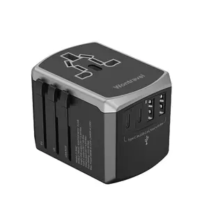 Wontravel 2 Usb Type C 1840W Charger Plugs Sockets Power Universal Travel Adapter International Travel Adaptor for Laptop Phone