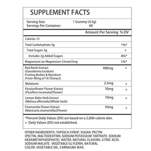 Best Selling Functional Mushroom Sleep Gummies Enhance Natural Sleep Reduced Stress Dietary Supplemnt for Relaxation - Product Image 2