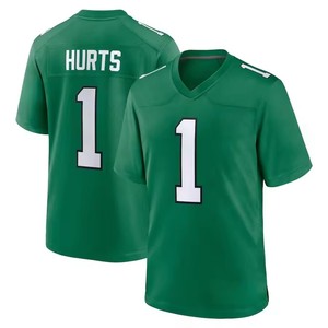 Maillot de <span class=keywords><strong>football</strong></span> des Philadelphia Eagles cousu de haute qualité # 1 Jalen Hurts # 6 A.J. Marron # 26 Saquon Barkley # Maillot personnalisé 9 <span class=keywords><strong>Lemon</strong></span> - Product Image 2