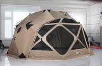 Tente Dôme Oxford Camouflage Luxe Moderne Personnalisable Quatre Saisons Grande Imperméable Hiver Une Chambre pour Usage Familial Extérieur
