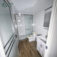 Rumah Modular Prefabrikasi Mewah 3 Kamar Tidur 2 Kamar Mandi Rumah Mungil untuk Cuaca Dingin Pondok Luar Ruangan Kontainer Kantor 20ft Rumah yang Dapat Diperluas