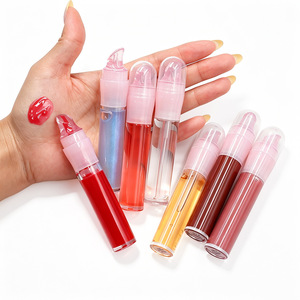 ลิปออยล์เนื้อมิเรอร์ 6 มล. ให้ความชุ่มชื้น 8 สี ลิปกลอสเนื้อบางเบา สีสันสดใส ติดทนนาน หัวปั๊มแบบหมุน ลิปกลอสใส - Product Image 2