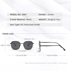 Gafas de Sol Sunray G067 con Montura Metálica en Forma de Diamante, Diseño Clásico y Prestigioso, Lentes Adaptables a la Luz, para Uso Diario - Product Image 4