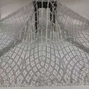 लक्जरी विंटेज पुष्प हस्तनिर्मित बेडेड अनुक्रमित कशीशीदांकित कशीदाकारी पर्यावरण के लिए टिकाऊ दुल्हन घूंघट शाम पोशाक टले मोती - Product Image 2