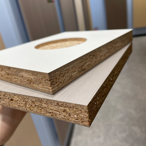 Trung quốc không thấm nước melamine ván dăm giá rẻ nhất từ nhà máy E0 lớp melamine ván dăm MFC <span class=keywords><strong>Board</strong></span> 18 mét flakeboard - Product Image 2