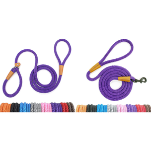 Correa de perro de plomo antideslizante de nailon duradero, cuerda de tracción a prueba de explosiones reflectante de alta resistencia, aleación de poliéster cómoda para perro P - Product Image 2