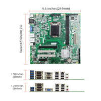 Motherboard Mini ATX Baru LGA1150 Chip Intel H81 Generasi ke-4 I7/i5/i3 2xDDR3 Double 4xSATA Motherboard Komputer Server Industri