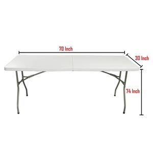 6ft Banquet Party <b>Plastic</b> Hdpe Dining <b>Table</b> Mesas De Comedor Mesa Plegable for Party - Product Image 2
