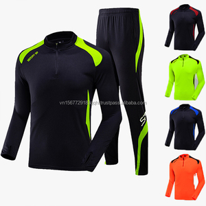 Conjunto de Camiseta de Fútbol Estampada de Manga Larga para Hombre y Mujer, Unisex, Transpirable, de Secado Rápido, con Media Cremallera, para Adultos y Adolescentes, Ropa de Entrenamiento para Todas las Temporadas - Product Image 6