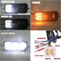 100W 10000lm phare led, brouillard conduite lumière antibrouillard clignotant feux de croisement feux de voiture pour Lada 4x4 urbain Niva 1995 - 2019