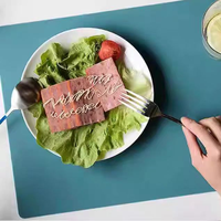 Set de table en silicone personnalisé, antidérapant, résistant à la chaleur, facile à nettoyer, pour la cuisine, fabriqué en Chine et en Malaisie