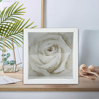 Bingkai Foto Deep Shadow Box dari MDF dengan Kaca Plexiglass, Papan Belakang Karton Putih, Bingkai Foto 3D Berongga