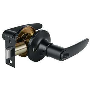 Hermex serratura CEMA-6B con manico cilindro nero ottone placcato - Product Image 1