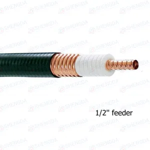 Cable alimentador fuerte de hélice de espuma, 1/2 ", 1/2", RF, baja pérdida para transmisor de alta potencia