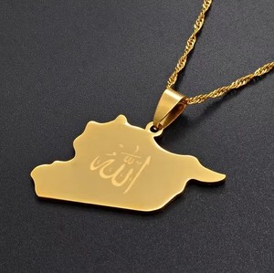 Rumänien-Karten-Design Anhänger-Halsketten 18K Vergoldet Roségold Plattiert Edelstahl Rumänische Karten-Halskette für Damen und Herren - Product Image 6