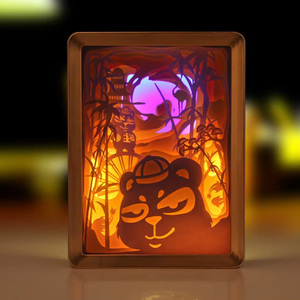 Hộp Đèn Cắt Giấy Hộp Bóng 3D Khung Đèn Ngủ <span class=keywords><strong>Led</strong></span> Nghệ Thuật Treo Tường Khung Ảnh - Product Image 6