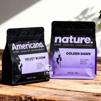 Sachet d'emballage personnalisé pour café et chewing-gum avec valve, fermeture éclair, résistant à l'humidité, en BOPP/VMPET/PE, avec soufflet de fond en plastique et feuille d'aluminium
