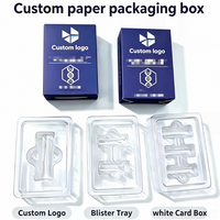 Boîtes en papier imprimées offset de marque avec doublure en plastique personnalisée, boîte cadeau écologique pour l'emballage de petits contenants en verre