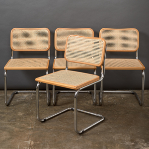 Comodo tempo libero Vintage argento cromato gambe in metallo Rattan retro <span class=keywords><strong>Cesca</strong></span> sedie da cucina - Product Image 2