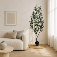 Décoration intérieure, faux olivier, plante d'olivier artificielle en pot, pot personnalisé pour la décoration de la maison, vente en gros pour les détaillants