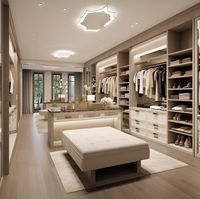 Système d'organisation de placard moderne personnalisé pour chambre à coucher, avec tiroirs en verre, dressing, armoire, organisateur de vêtements