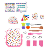 Lot de 4/11/17/24 tabliers pour la fabrication de gâteaux à prix compétitif Set de cuisine pour enfants Couteau Jouets éducatifs pour l'apprentissage des enfants