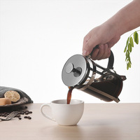 Filtre en verre borosilicate presse française cafetière filtre ménager cafetière avec poignée bouilloire pots à café turcs