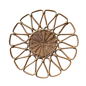 Custom Handwoven Rattan Charger Plate Natural Round Wicker Placemat Rustic Wedding Table Decoration Wholesale Supplier - Product Image 1
