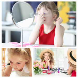 Akiaco Kit de <span class=keywords><strong>maquillage</strong></span> pour enfants Jouets d'imitation pour filles Set de produits de <span class=keywords><strong>maquillage</strong></span> <span class=keywords><strong>bio</strong></span> lavables personnalisés pour enfants filles - Product Image 5