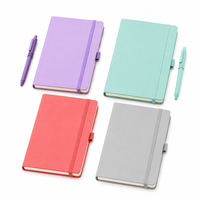 Carnet de notes en cuir PU personnalisé de haute qualité avec logo, format A5, pour le budget, les affaires, l'école, le bureau, journal, carnet avec bande élastique