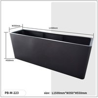 Jardinière sur pied en métal thermolaqué, grande taille, personnalisable, minimaliste, simple, écologique et durable, pour la maison, le jardin, l'hôtel et le commerce