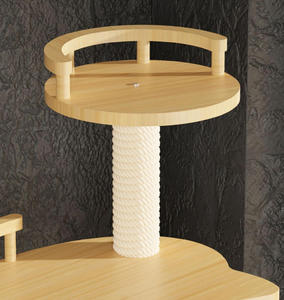 Arbre à <span class=keywords><strong>Chat</strong></span> Robuste de Gros pour Grands Chats avec Poteaux à Griffer en Sisal Multi-Niveaux, Nichoir, Perchoirs et Base en Bois Durable - Product Image 2