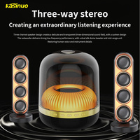 Altavoz Bluetooth Portátil Kasinuo JH08 de 60W, BT5.4, 3 Divisiones de Frecuencia, Estéreo, Luz RGB, AUX, TF, TWS, Altavoz de Escritorio para el Hogar