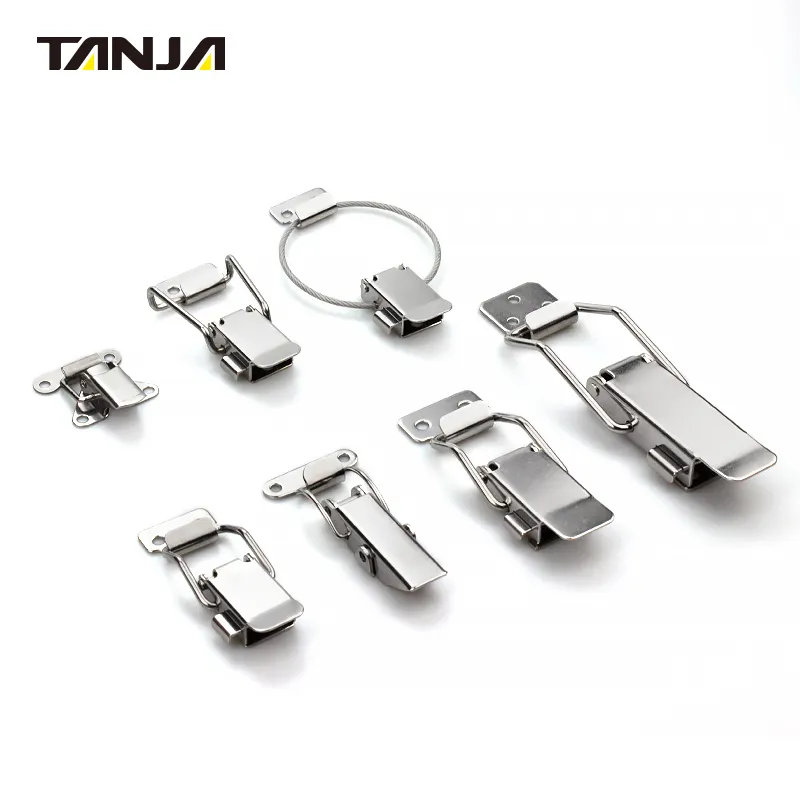 stainless steel toggle draw latch self-lock design small type toggle latch catch safety toggle latch for cases and machinery