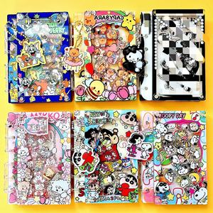 Carnet à feuilles mobiles en acrylique TK Popular Cartoon A7/A5, avec perles musicales DIY en acrylique de grande marque - Product Image 1