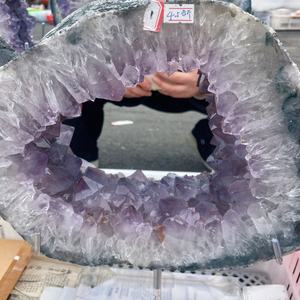 En gros, Plaque <span class=keywords><strong>de</strong></span> géode d'<span class=keywords><strong>améthyste</strong></span> naturelle, cristal <span class=keywords><strong>de</strong></span> guérison, pour artisanat et décoration - Product Image 5