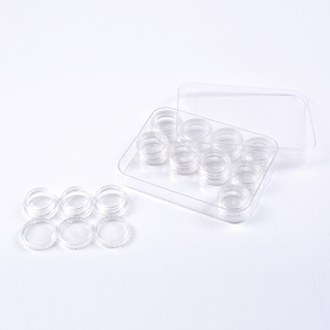 Boîte de rangement transparente en plastique pour bijoux, perles, strass, et accessoires de manucure – Organisateur vide pour salon de beauté - Product Image 2