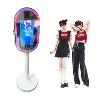 Offre Spéciale : Coque de Photobooth 3D Effet Miroir avec Support pour Appareil Photo Reflex et iPad pour Mariages et Événements - Impression Instantanée en Métal