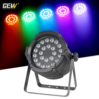 Projecteur LED Par DMX étanche en nylon acrylique 24x12W RGBW 4-en-1 24x18W RGBWAUV 6-en-1 pour événements scéniques extérieurs