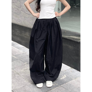 Pantalones Anchos de Verano para Mujer, Pantalones y Pantalones de Vestir para Mujer, Ropa Casual Adelgazante con Diseño de Capullo de Flor - Product Image 1
