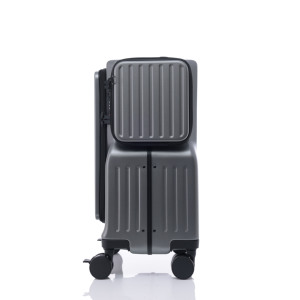 <span class=keywords><strong>Valise</strong></span> <span class=keywords><strong>cabine</strong></span> rigide en aluminium durable de 20 pouces, certifiée TSA, avec serrure, double ouverture frontale, silencieuse, 360° °   Roues - Product Image 4