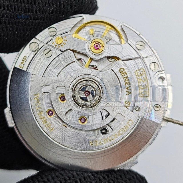 Shanghai 3235 VR Automatic Blue Parachrom Hairspring 70H Power Reserve Watch Movement for RLX Sub Date-just Replacement